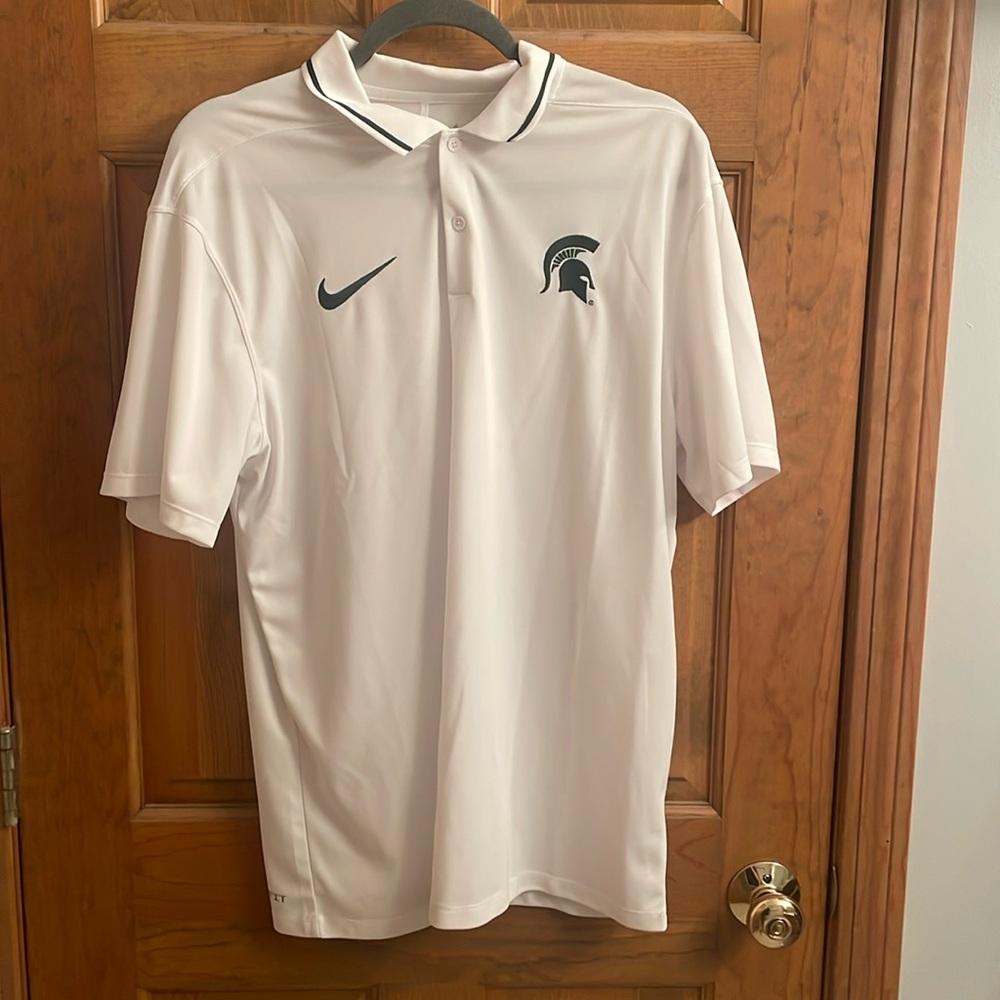 Michigan State Dri-Fit Polo Team Issued
